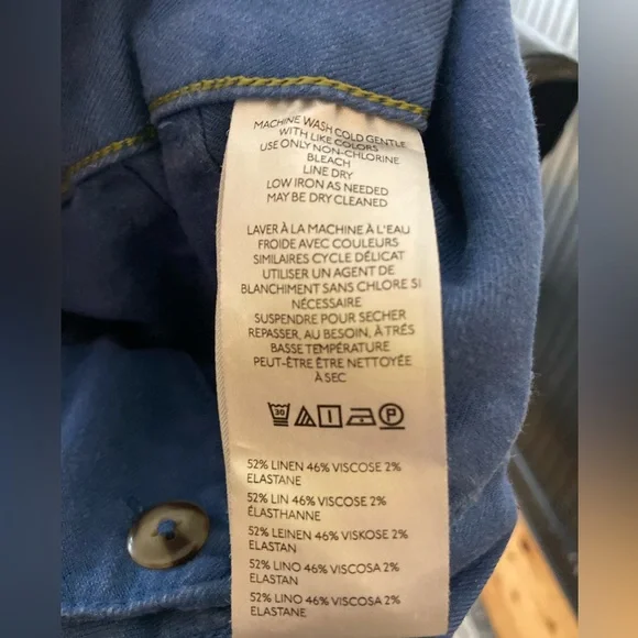 Anthropologie Maeve Blue Sea The Colette Crop Wide Leg Pant High Rise WMSZ 31 P - Picture 9 of 15